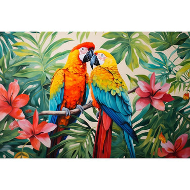 Macaw Couple Canvas
